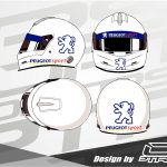 Adhesivos para casco Peugeot Sport