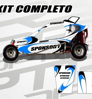 KIT Carcross Semipersonalizado Universal Pro Graphic blue